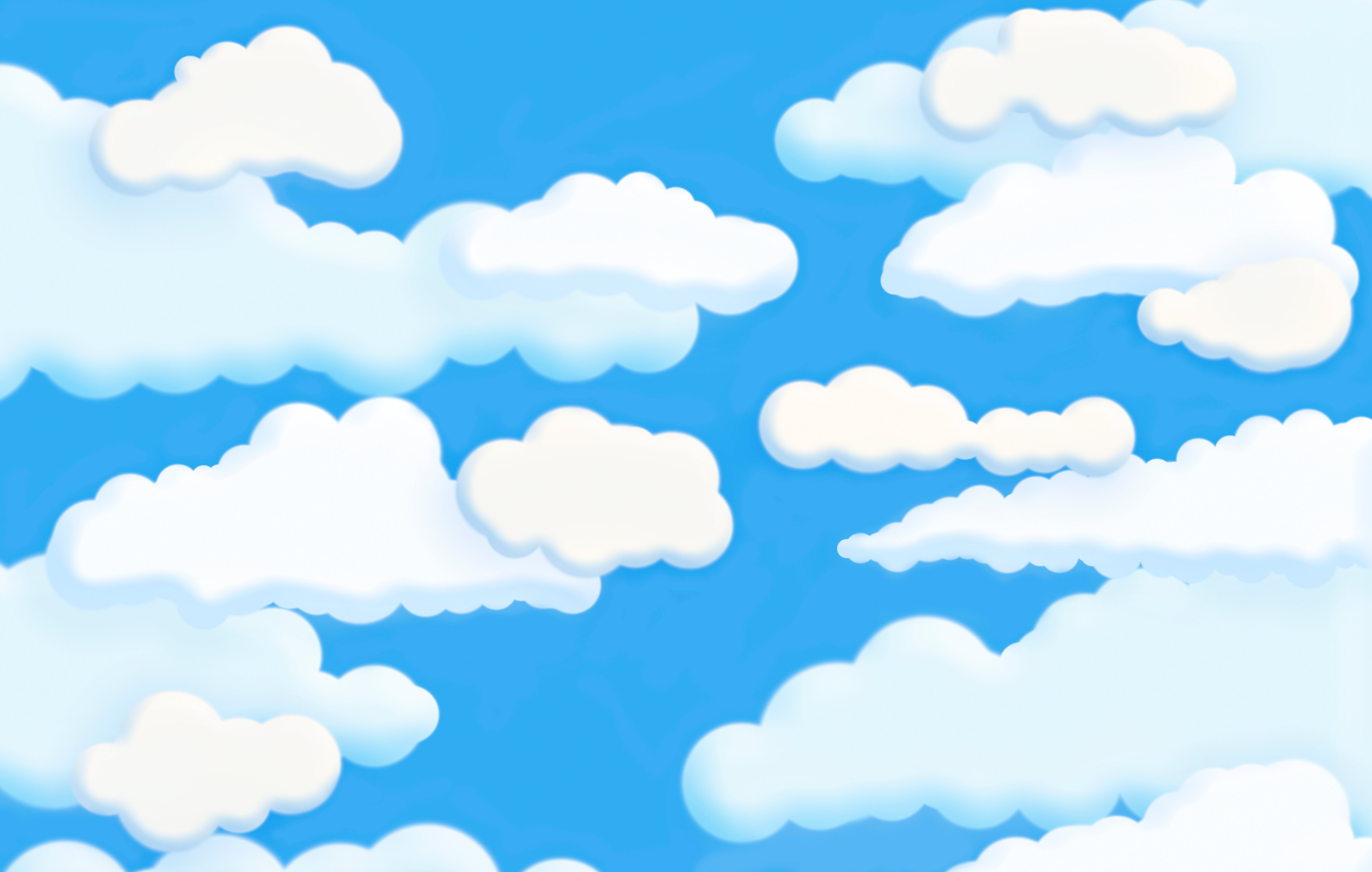 Cartoon clouds